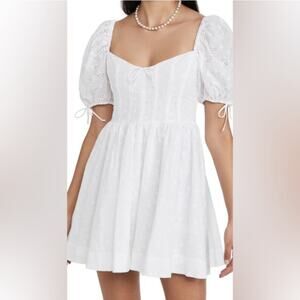 For Love And Lemons White Mini Dress